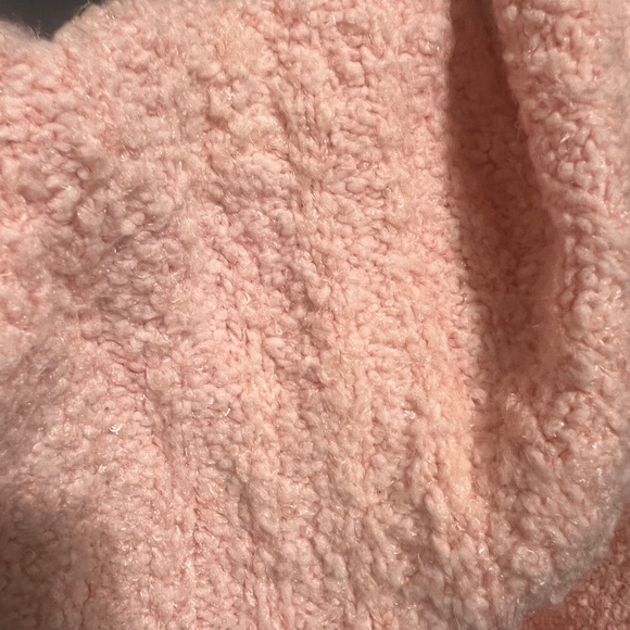 Bebe Sweater off the shoulder or cowl Pink Size L Soft Party Vintage EUC - Picture 6 of 13